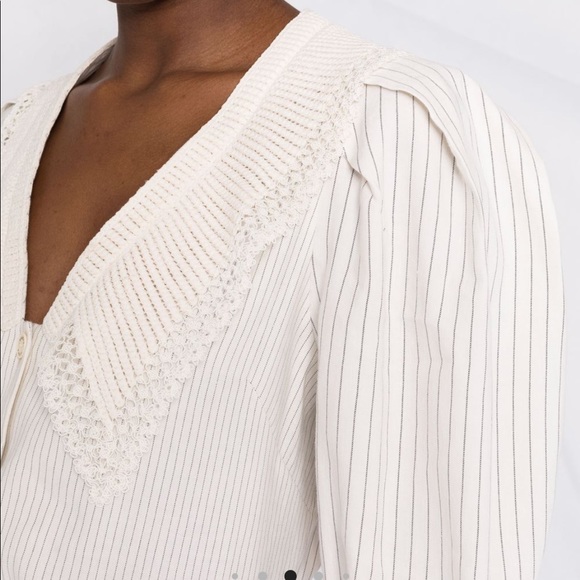 SANDRO striped linen shirt - Picture 5 of 5